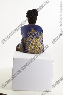 Dina Moses African Woman Sitting Pose 05